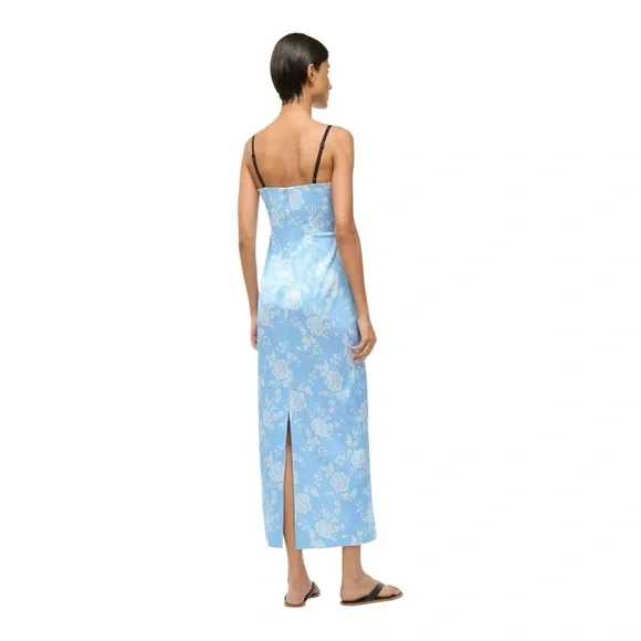 Staud Carol Blue Rose Midi Maxi size 10 - Picture 3 of 8